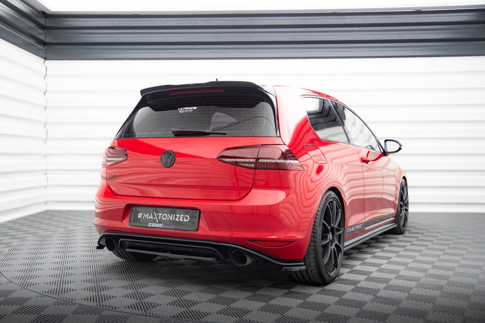 Maxton Parts - Diffusor Flaps passend für VW Golf Mk7 GTI CLUBSPORT schwarz Hochglanz