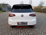 Maxton Parts - Diffusor Flaps passend für VW Golf Mk7 GTI Clubsport schwarz matt