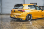 Maxton Parts - Diffusor Flaps passend für VW Golf Mk8 FL schwarz Hochglanz
