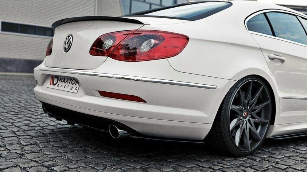 Maxton Parts - Diffusor Flaps passend für VW Passat CC R36 RLINE (vor FL) schwarz Hochglanz