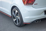 Maxton Parts - Diffusor Flaps passend für VW Polo GTI Mk6 schwarz Hochglanz (VW-PO-6-GTI-RSD1-G)