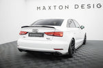 Maxton Parts - Diffusor Flaps V.1 passend für Audi A3 Limousine 8V FL schwarz Hochglanz