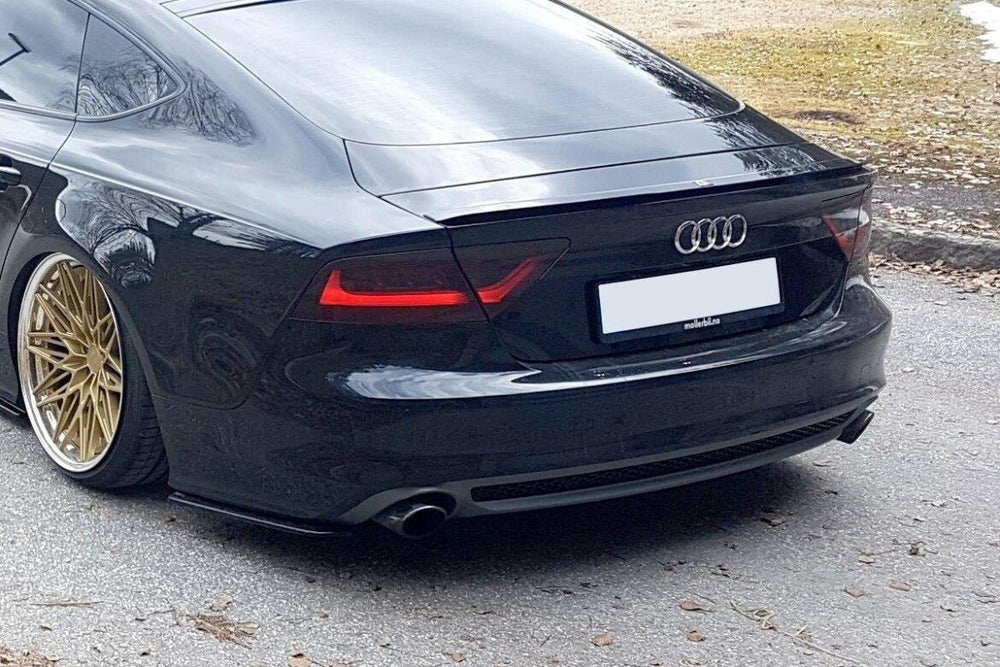 Maxton Parts - Diffusor Flaps V.1 passend für Audi A7 S-Line C7 schwarz Hochglanz
