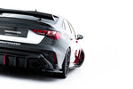 Maxton Parts - Diffusor Flaps V.1 passend für Audi RS3 Limousine 8Y Facelift schwarz Hochglanz