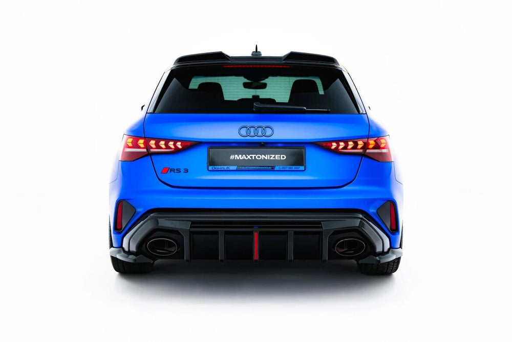 Maxton Parts - Diffusor Flaps V.1 passend für Audi RS3 Sportback 8Y Facelift schwarz Hochglanz