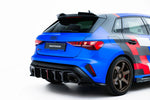 Maxton Parts - Diffusor Flaps V.1 passend für Audi RS3 Sportback 8Y Facelift schwarz Hochglanz