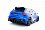 Maxton Parts - Diffusor Flaps V.1 passend für Audi RS3 Sportback 8Y Facelift schwarz Hochglanz