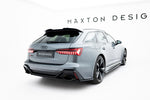 Maxton Parts - Diffusor Flaps V.1 passend für Audi RS6 C8 / C8 FL schwarz Hochglanz