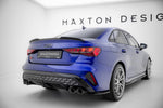 Maxton Parts - Diffusor Flaps V.1 passend für Audi S3 Limousine 8Y FL schwarz Hochglanz