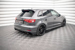Maxton Parts - Diffusor Flaps V.1 passend für Audi S3 Sportback 8V FL schwarz Hochglanz