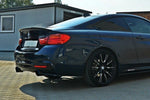 Maxton Parts - Diffusor Flaps V.1 passend für BMW 4er F32 M Paket schwarz Hochglanz