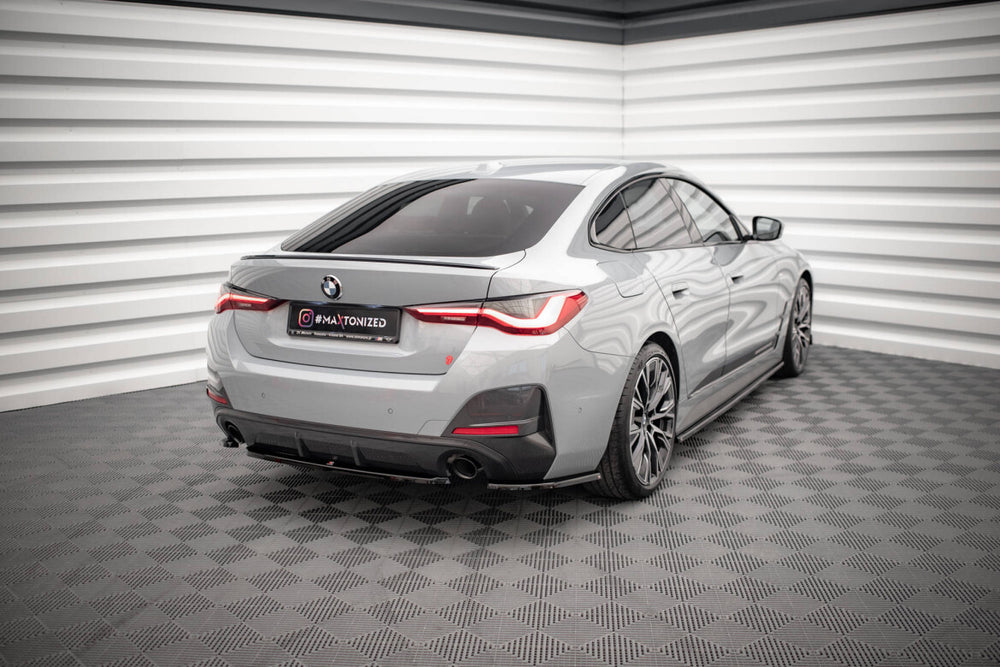 Maxton Parts - Diffusor Flaps V.1 passend für BMW 4er Gran Coupe M-Paket G26 schwarz Hochglanz