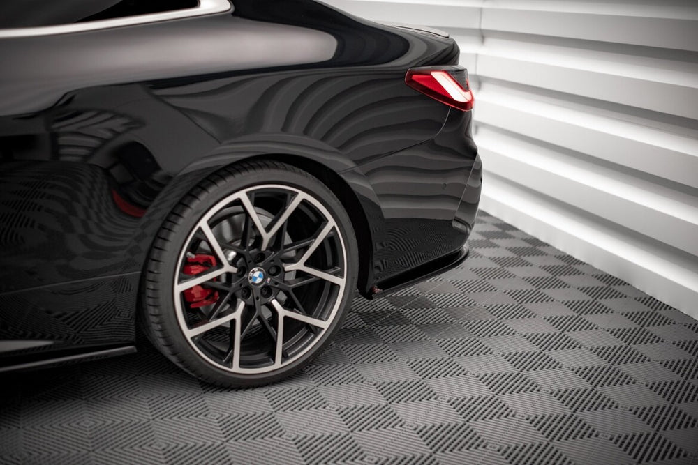 Maxton Parts - Diffusor Flaps V.1 passend für BMW 4er M-Paket G22 / G23 / G22 FL / G23 FL schwarz Hochglanz