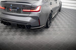 Maxton Parts - Diffusor Flaps V.1 passend für BMW M3 Limousine / Touring G80 / G81 schwarz Hochglanz