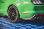 Maxton Parts - Diffusor Flaps V.1 passend für Ford Mustang GT Mk6 FL schwarz Hochglanz