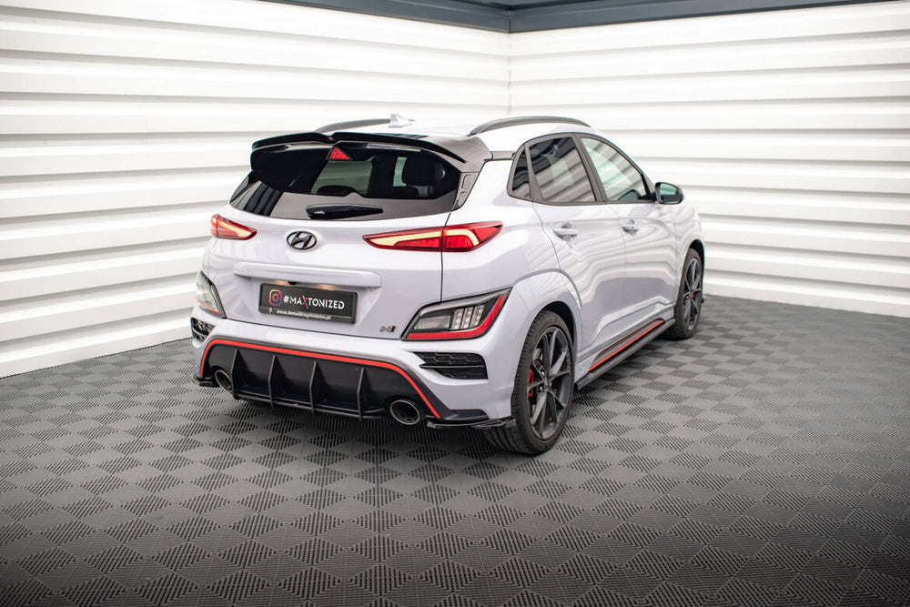 Maxton Parts - Diffusor Flaps V.1 passend für Hyundai Kona Mk1 schwarz Hochglanz