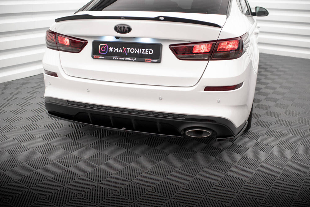 Maxton Parts - Diffusor Flaps V.1 passend für Kia Optima Mk4 FL schwarz Hochglanz