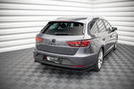 Maxton Parts - Diffusor Flaps V.1 passend für Seat Leon FR Sportstourer Mk3 schwarz Hochglanz