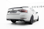 Maxton Parts - Diffusor Flaps V.1 passend für Skoda Superb Liftback / Combi Mk3 schwarz Hochglanz