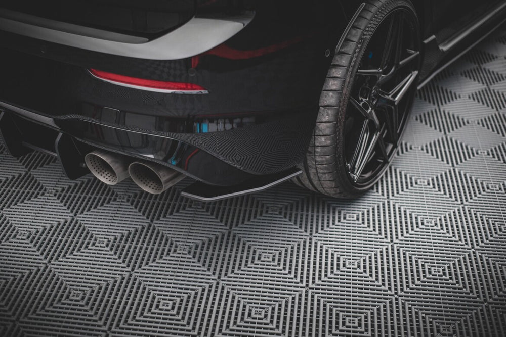 Maxton Parts - Diffusor Flaps V.1 passend für VW Golf R Mk8 / Mk8 FL schwarz matt