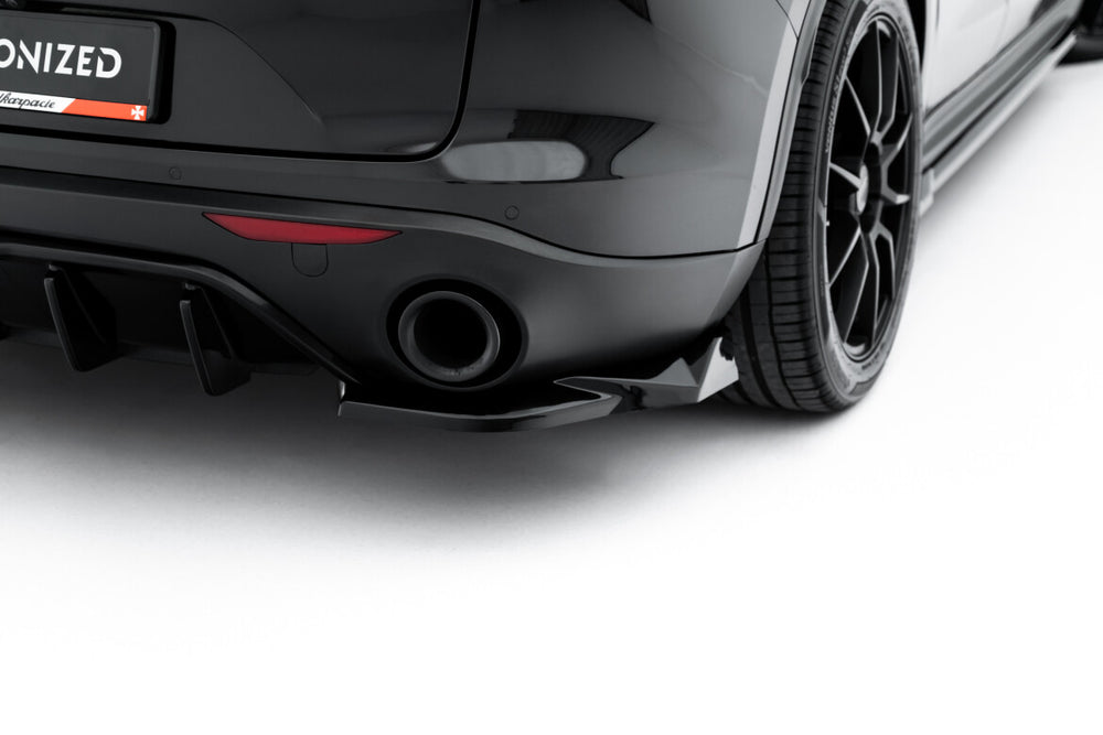 Maxton Parts - Diffusor Flaps V.2 passend für Alfa Romeo Stelvio Mk1 schwarz Hochglanz