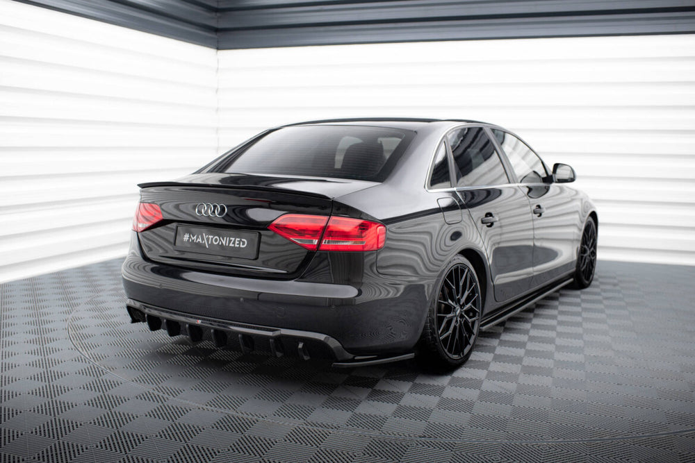 Maxton Parts - Diffusor Flaps V.2 passend für Audi A4 B8 schwarz Hochglanz