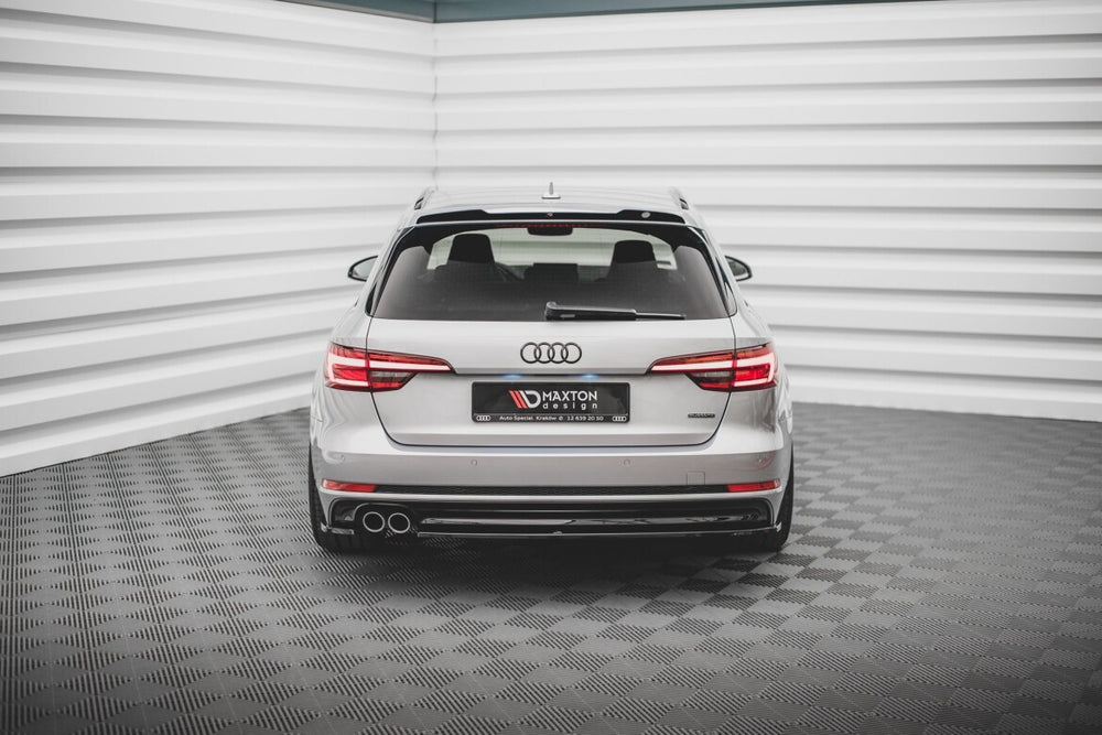 Maxton Parts - Diffusor Flaps V.2 passend für Audi A4 S-Line B9 schwarz Hochglanz