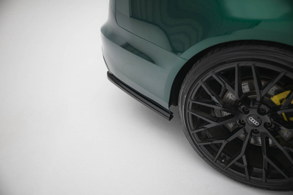 Maxton Parts - Diffusor Flaps V.2 passend für Audi A6 S-line Avant C7 schwarz Hochglanz