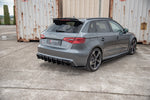 Maxton Parts - Diffusor Flaps V.2 passend für Audi RS3 8V Sportback schwarz Hochglanz