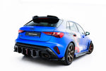 Maxton Parts - Diffusor Flaps V.2 passend für Audi RS3 Sportback 8Y Facelift schwarz Hochglanz