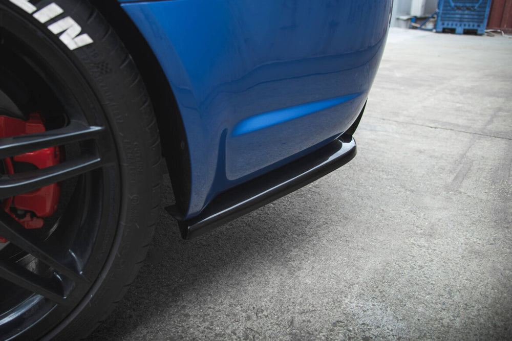 Maxton Parts - Diffusor Flaps V.2 passend für Audi RS4 Limousine B7 schwarz Hochglanz