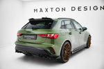 Maxton Parts - Diffusor Flaps V.2 passend für Audi S3 Sportback 8Y FL schwarz Hochglanz