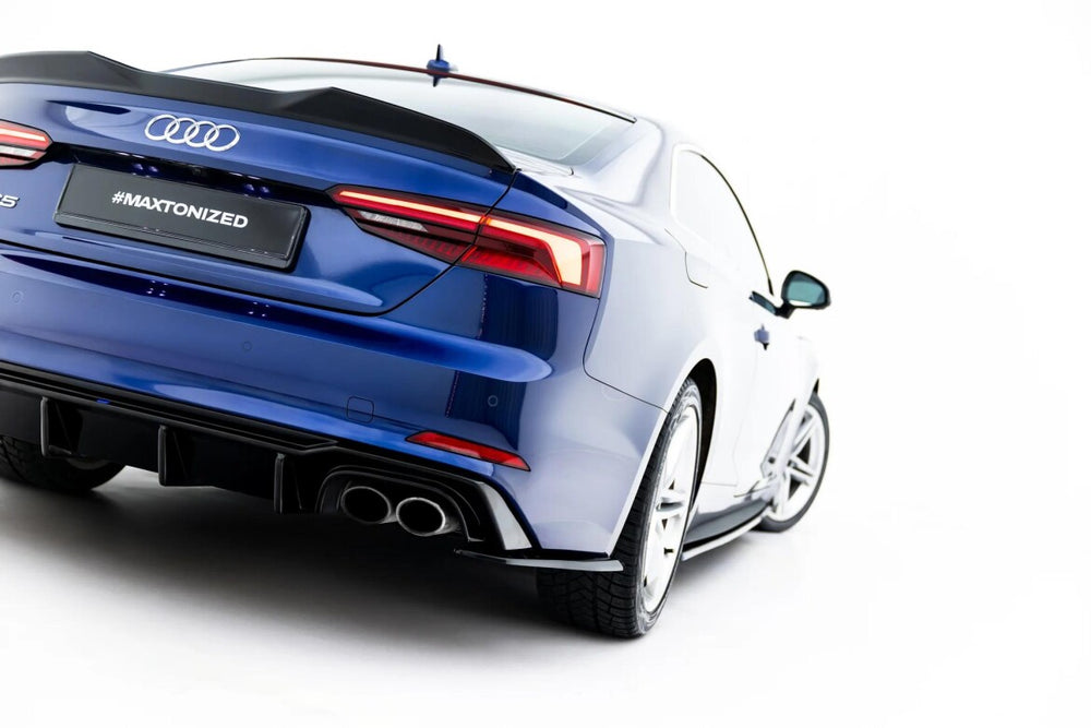 Maxton Parts - Diffusor Flaps V.2 passend für Audi S5 Coupe F5 schwarz Hochglanz
