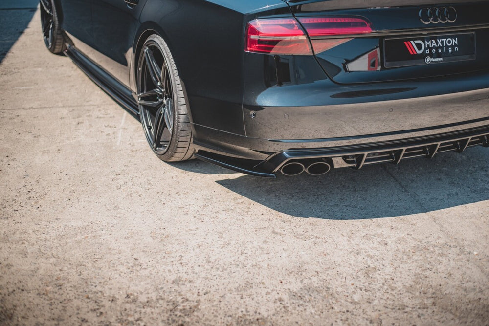 Maxton Parts - Diffusor Flaps V.2 passend für Audi S8 D4 FL schwarz Hochglanz
