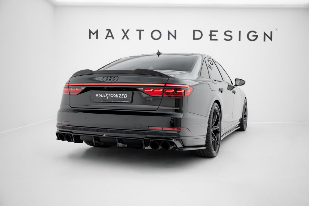 Maxton Parts - Diffusor Flaps V.2 passend für Audi S8 D5 schwarz Hochglanz
