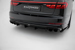 Maxton Parts - Diffusor Flaps V.2 passend für Audi S8 D5 schwarz Hochglanz