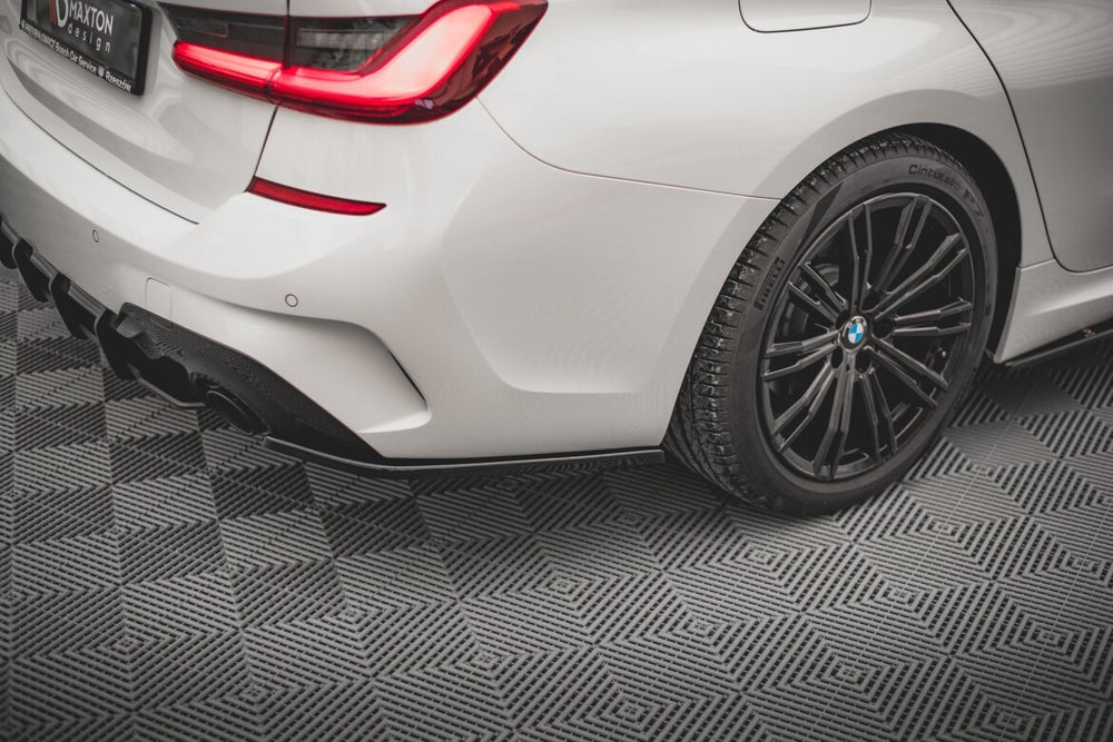 Maxton Parts - Diffusor Flaps V.2 passend für BMW 3er G20 / G21 M-Paket schwarz Hochglanz