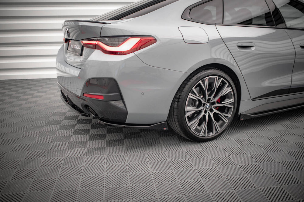Maxton Parts - Diffusor Flaps V.2 passend für BMW 4er Gran Coupe M-Paket G26 schwarz Hochglanz