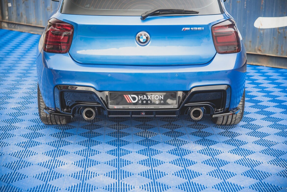 Maxton Parts - Diffusor Flaps V.2 passend für BMW M135i F20 schwarz Hochglanz