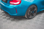 Maxton Parts - Diffusor Flaps V.2 passend für BMW M2 F87 schwarz Hochglanz