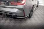 Maxton Parts - Diffusor Flaps V.2 passend für BMW M3 Limousine / Touring G80 / G81 schwarz Hochglanz