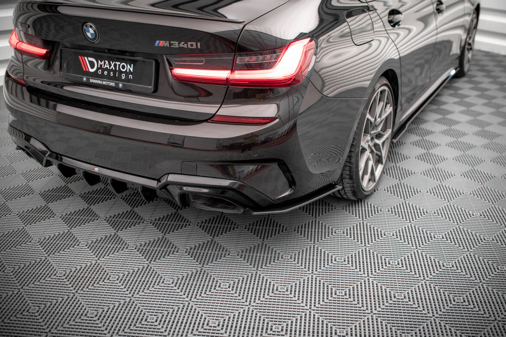 Maxton Parts - Diffusor Flaps V.2 passend für BMW M340i / M-Paket G20 / G21 schwarz matt