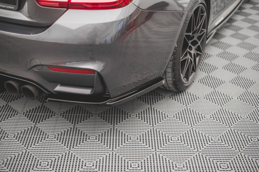 Maxton Parts - Diffusor Flaps V.2 passend für BMW M4 F82 schwarz Hochglanz