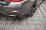Maxton Parts - Diffusor Flaps V.2 passend für BMW M4 F82 schwarz Hochglanz