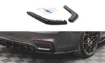 Maxton Parts - Diffusor Flaps V.2 passend für BMW M4 F82 schwarz Hochglanz