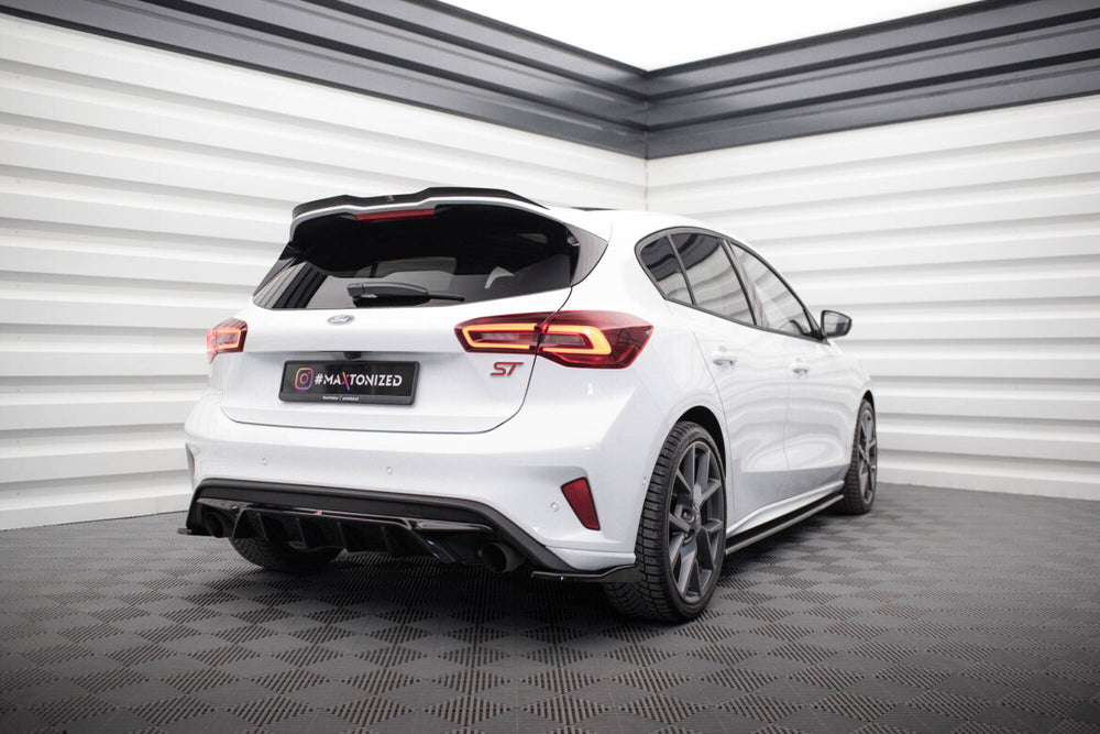 Maxton Parts - Diffusor Flaps V.2 passend für Ford Focus Hatchback ST Mk4 schwarz Hochglanz