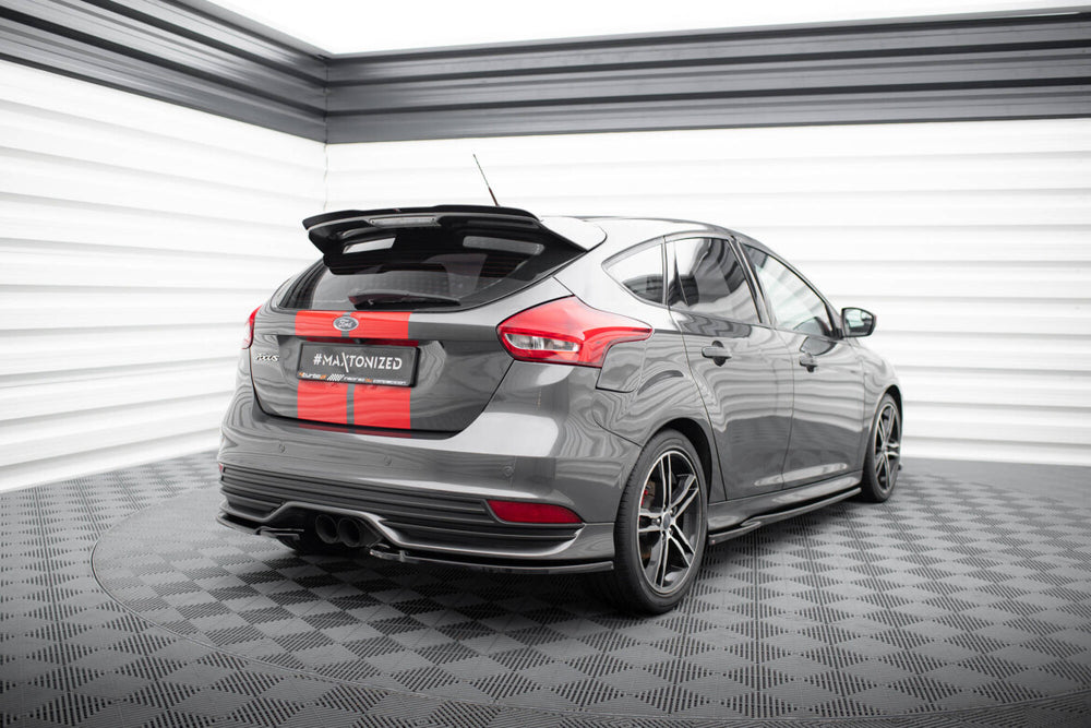 Maxton Parts - Diffusor Flaps V.2 passend für Ford Focus ST Mk3 FL schwarz Hochglanz