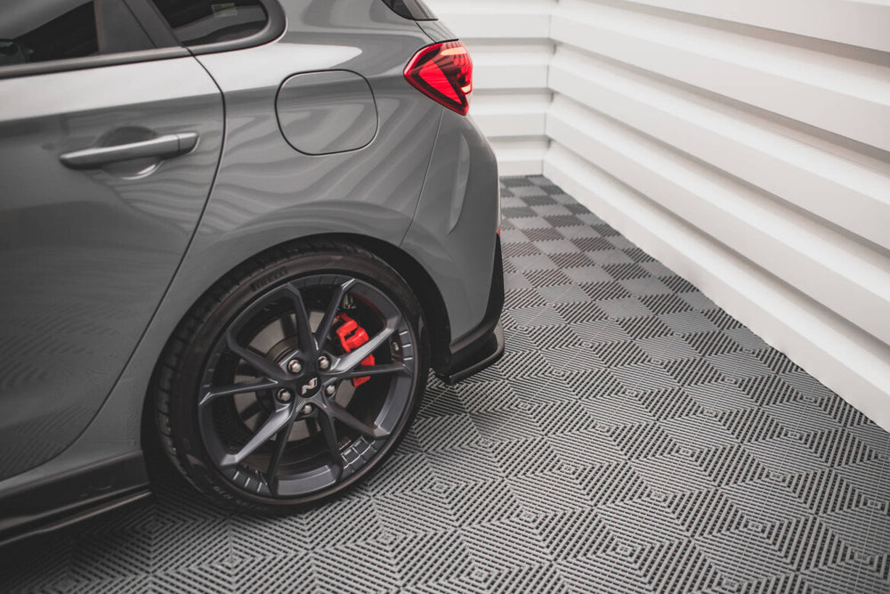 Maxton Parts - Diffusor Flaps V.2 passend für Hyundai I30 N Hatchback Mk3 FL schwarz Hochglanz