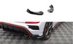 Maxton Parts - Diffusor Flaps V.2 passend für Hyundai Kona N Mk1 schwarz Hochglanz