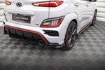 Maxton Parts - Diffusor Flaps V.2 passend für Hyundai Kona N Mk1 schwarz Hochglanz